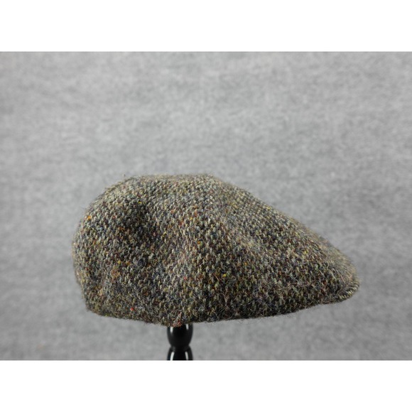 David Hanna & Sons Ltd Flat Cap Mens M Multicolor Donegal Tweed Wool Ireland - Picture 3 of 8